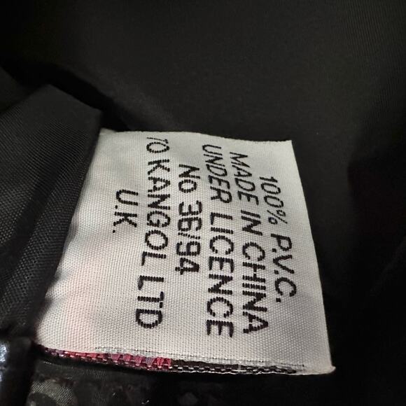 Kangol Australia Black PVC Brand Spell Out Vintage Medium Shoulder Bag Y2K Shine - Picture 15 of 15